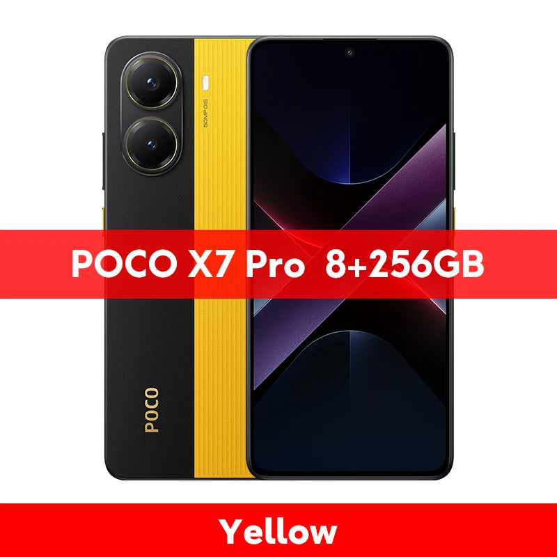 Novo POCO X7 Pro 5G Versão Global do Smartphone Dimensity 8400-Câmera Ultra 6000mAh 90W Carga 50MP com OIS 120Hz NFC