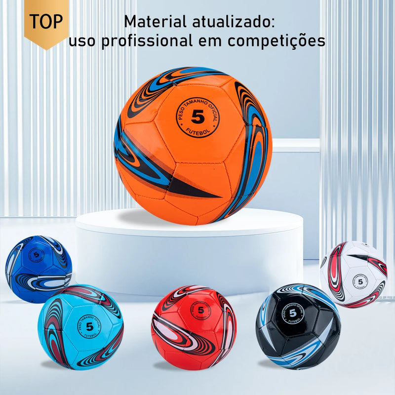 Bola de futebol oficial nº 5/Bola de jogo profissional/Deslumbrante grafite colorido personalizado