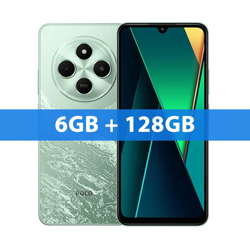 Poco c75 versão global helio G81-Ultra 5160mah bateria xiaomi hyperos nfc 6.88 ''120hz display 50mp ai câmera dupla