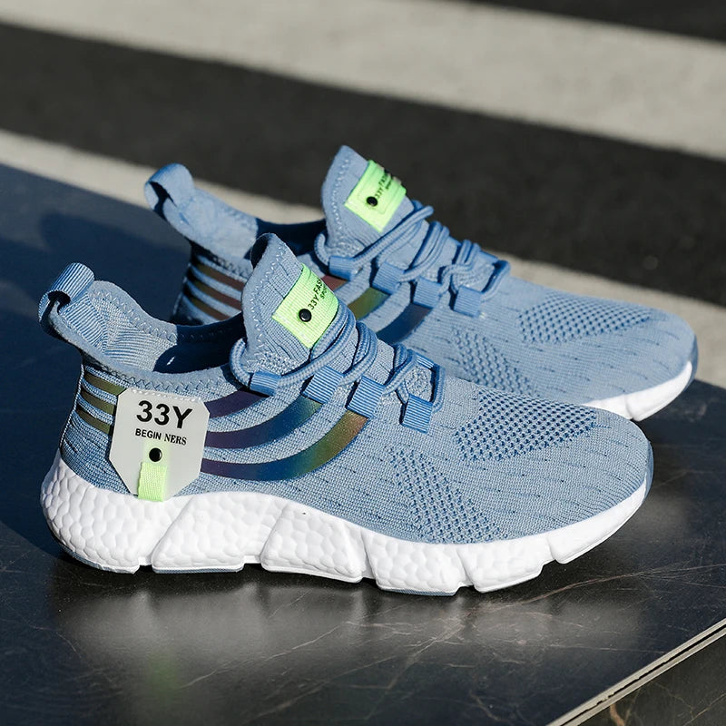 Sapatos para homens sapatos esportivos casuais moda respirável tênis de corrida ao ar livre confortável verão sapatos de caminhada homem calçado