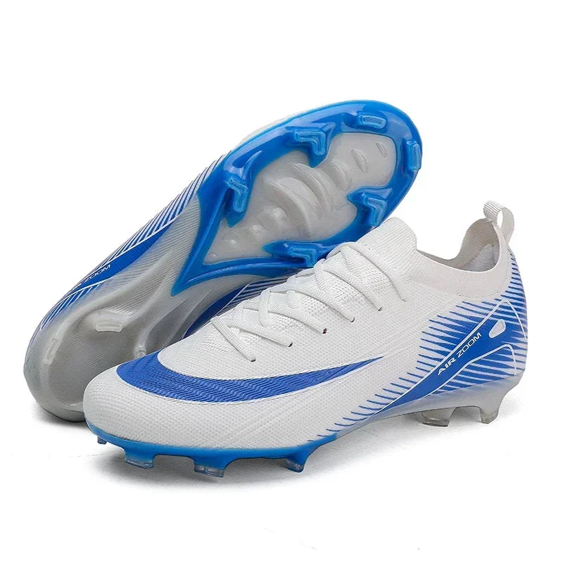 Profissional masculino treinamento botas de futebol unisex sapatos de futebol tendência chuteiras de grama ao ar livre respirável esporte ultra-leve antiderrapante