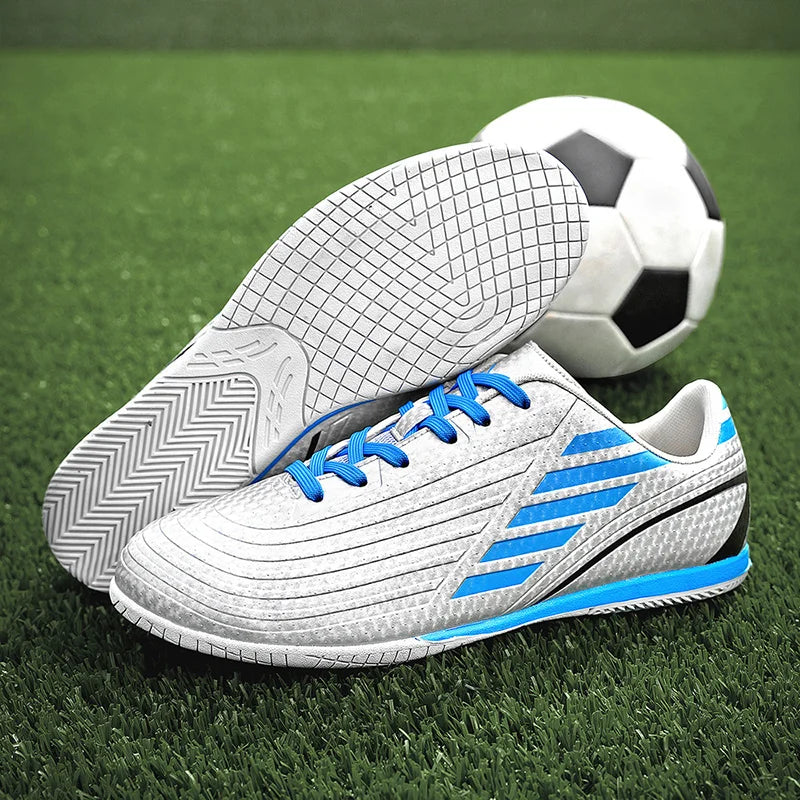Sapatos de futebol originais dos homens botas de futebol criança cravejada tênis de futebol antiderrapante tênis de treinamento turf futsal formadores