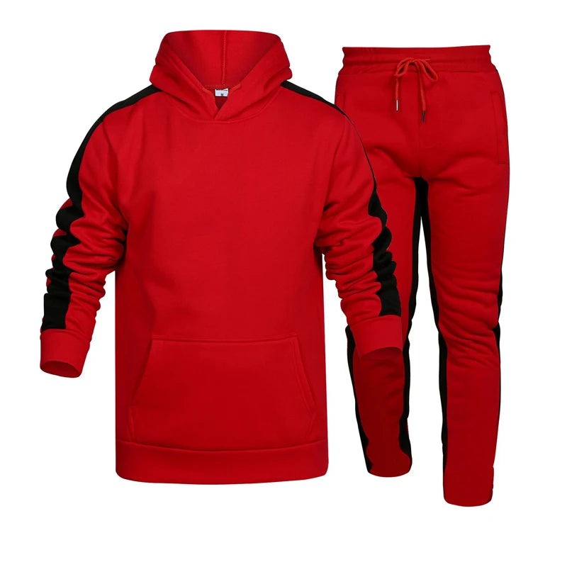 2025 masculino agasalho casual moletom com capuz 2 peça conjunto ginásio jogging roupas masculinas de alta qualidade ao ar livre terno esportivo vendas quentes