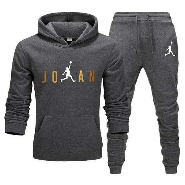 Homens agasalho 2 peças conjuntos moletom com capuz + calças com cordão masculino hoodies correndo roupas esportivas das mulheres dos homens outono sportwear