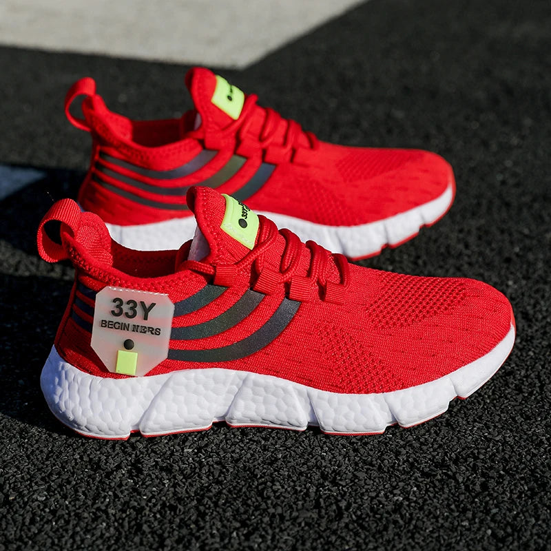 Sapatos para homens sapatos esportivos casuais moda respirável tênis de corrida ao ar livre confortável verão sapatos de caminhada homem calçado
