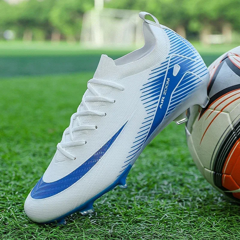 Profissional masculino treinamento botas de futebol unisex sapatos de futebol tendência chuteiras de grama ao ar livre respirável esporte ultra-leve antiderrapante