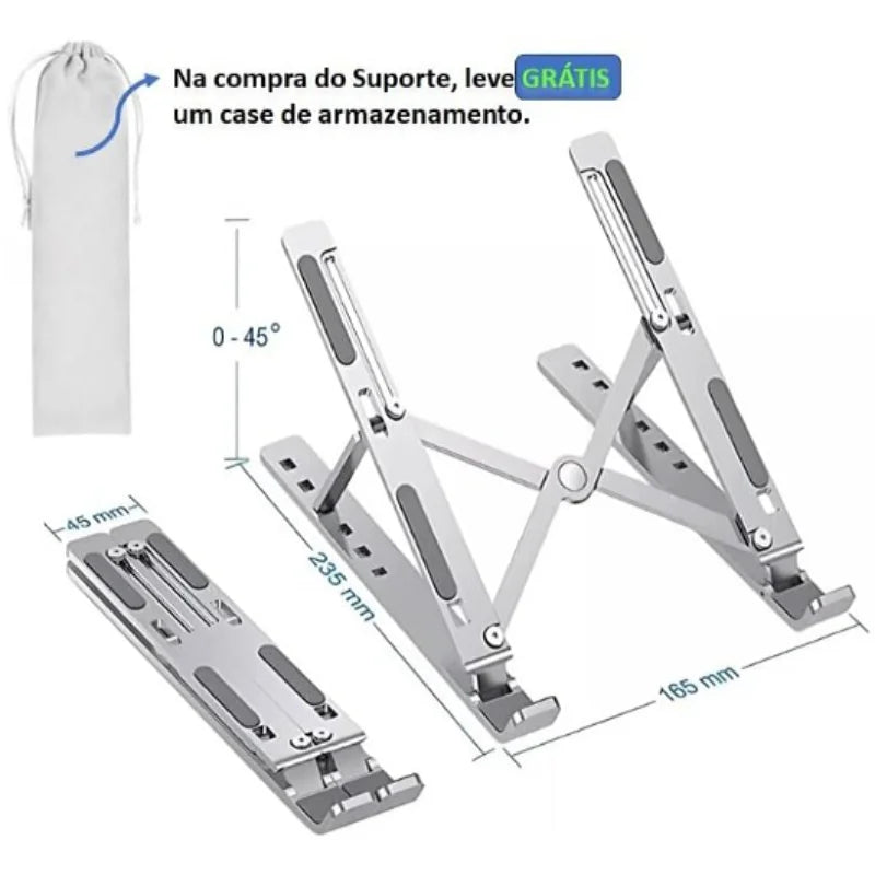 Suporte  De Notebook Compacto Articulado