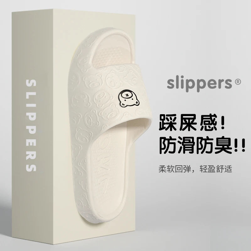 Chinelos antiderrapantes para mulher, desgaste exterior, banheiro, interior, sandálias domésticas, verão Eva, novo, 2025