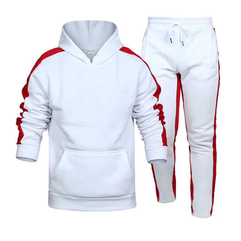 2025 masculino agasalho casual moletom com capuz 2 peça conjunto ginásio jogging roupas masculinas de alta qualidade ao ar livre terno esportivo vendas quentes