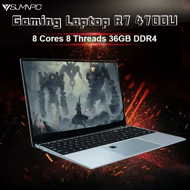 2024 ultrabook laptop amd r7 4700u/r5 4500u teclado retroiluminado windows 36gb ddr4 2tb desbloqueio de impressão digital notebook para jogos