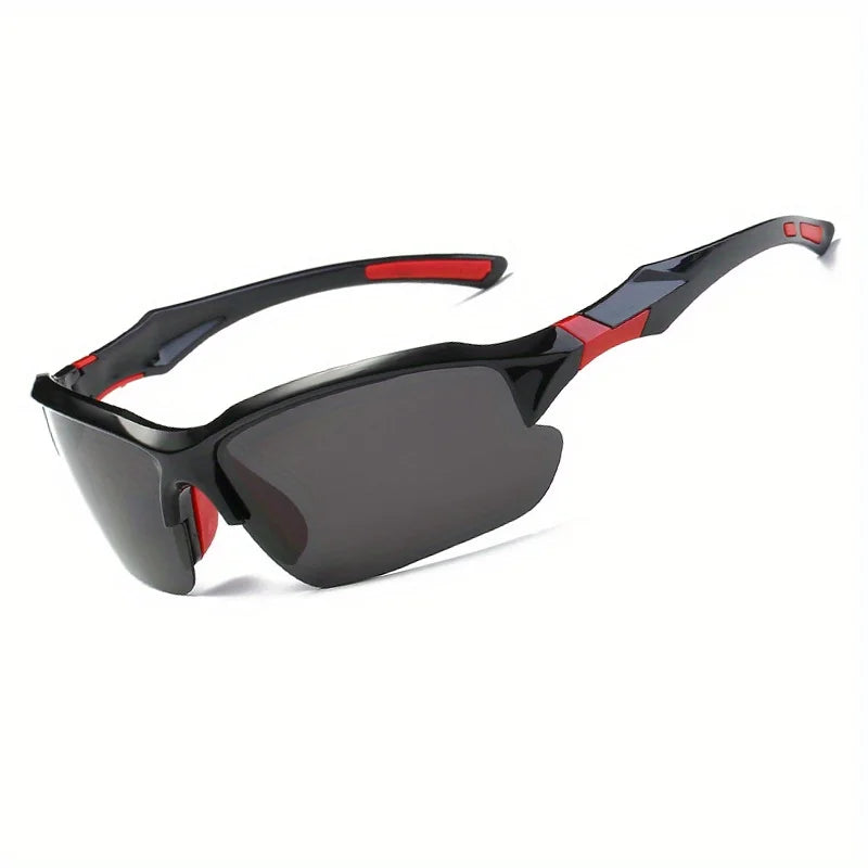 Óculos esportivos elegantes polarizados ao ar livre para homens e mulheres, à prova de vento, adequados para beisebol, corrida, pesca, golfe e direção