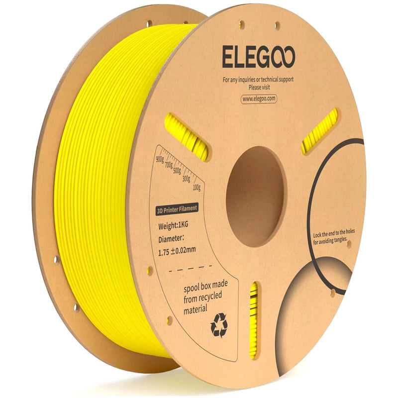 ELEGOO PLA + Filamento 1.75mm 3D PLA para material de consumíveis de impressora 3D compatível com a maioria das impressoras FDM (1KG/carretel, 2,2 lbs)