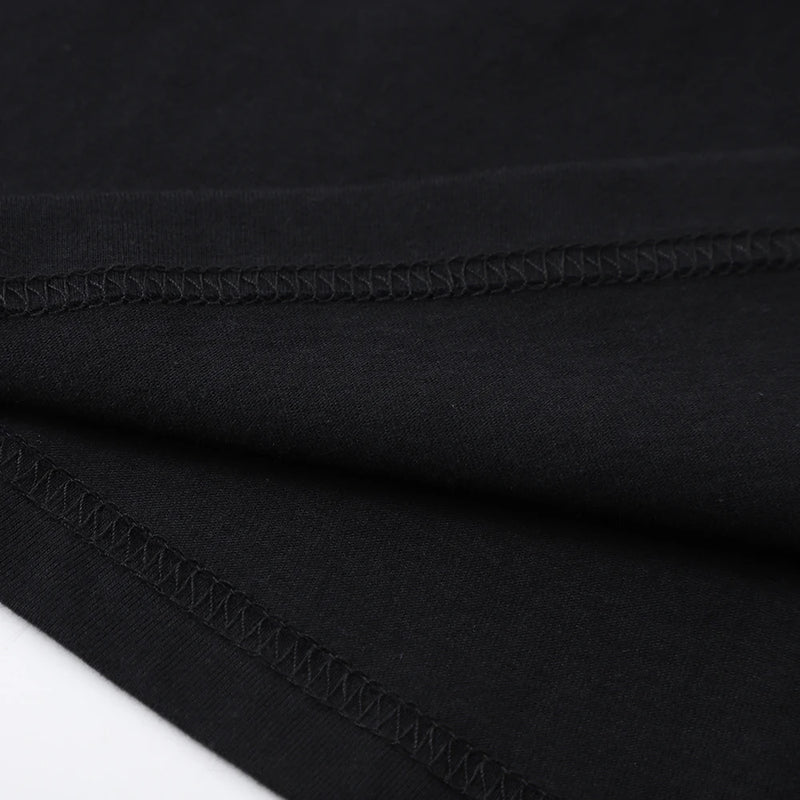 Bom estado mental puro algodão manga curta camiseta para homens mulheres 2024 verão nova camiseta roupas soltas casuais dos desenhos animados topo de grandes dimensões
