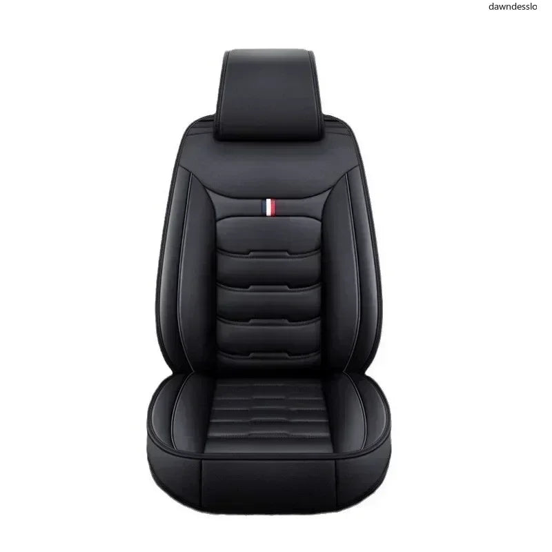 Conjunto de capas para assento de carro, couro pu, protetor de banco dividido frontal único, quatro estações, universal, adequado para a maioria dos acessórios de carro suv