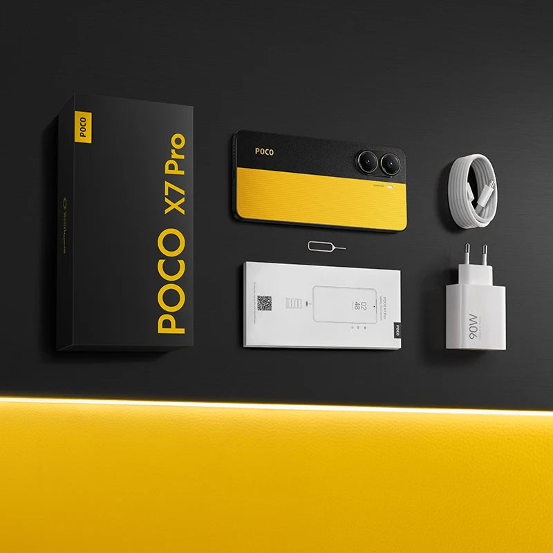 Novo POCO X7 Pro 5G Versão Global do Smartphone Dimensity 8400-Câmera Ultra 6000mAh 90W Carga 50MP com OIS 120Hz NFC