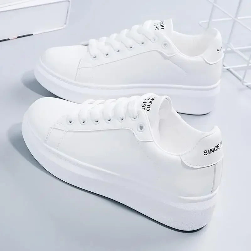 Sapatos para mulher diariamente rendas até sapatos casuais confortáveis tênis de fundo macio feminino sapatos de plataforma zapatos de mujer 2025
