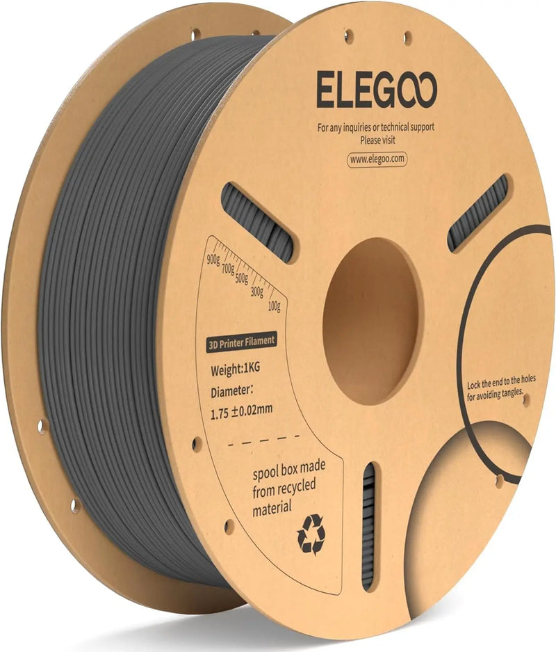 ELEGOO PLA + Filamento 1.75mm 3D PLA para material de consumíveis de impressora 3D compatível com a maioria das impressoras FDM (1KG/carretel, 2,2 lbs)