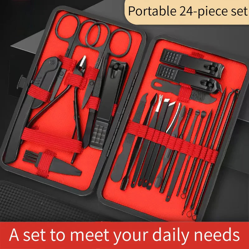 Nail Clipper Set para Manicure e Pedicure, Ferramentas de beleza convenientes, Nail Trimmer, Ear Peeling Knife, T