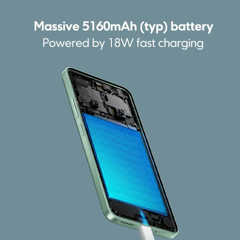 Poco c75 versão global helio G81-Ultra 5160mah bateria xiaomi hyperos nfc 6.88 ''120hz display 50mp ai câmera dupla