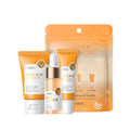 3 pçs/set LAIKOU Vitamina C 24K Golden Sakura Conjuntos de Cuidados com a Pele Creme Facial Soro Creme para os Olhos Hidratante Anti Rugas Kit de Cuidados Faciais