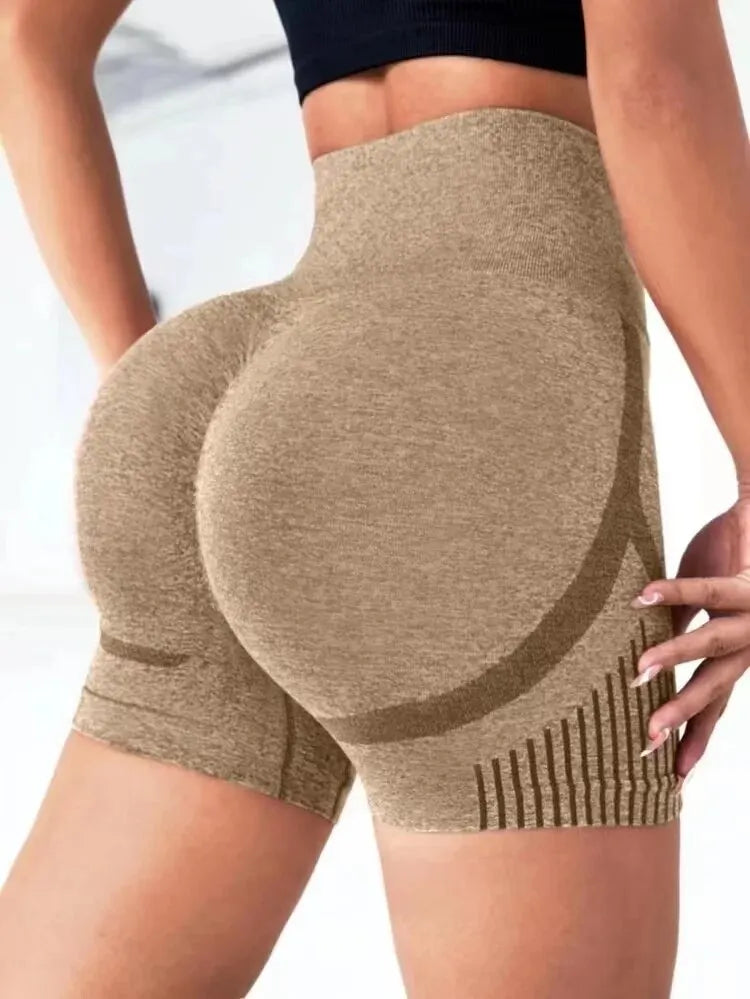 shorts de cintura alta shorts de treino fitness  elevador bunda calças curtas esportivas