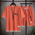 2025 moda e casual verão esportes ao ar livre terno dos homens respirável T-shirt shorts casual e elegante conjunto de duas peças