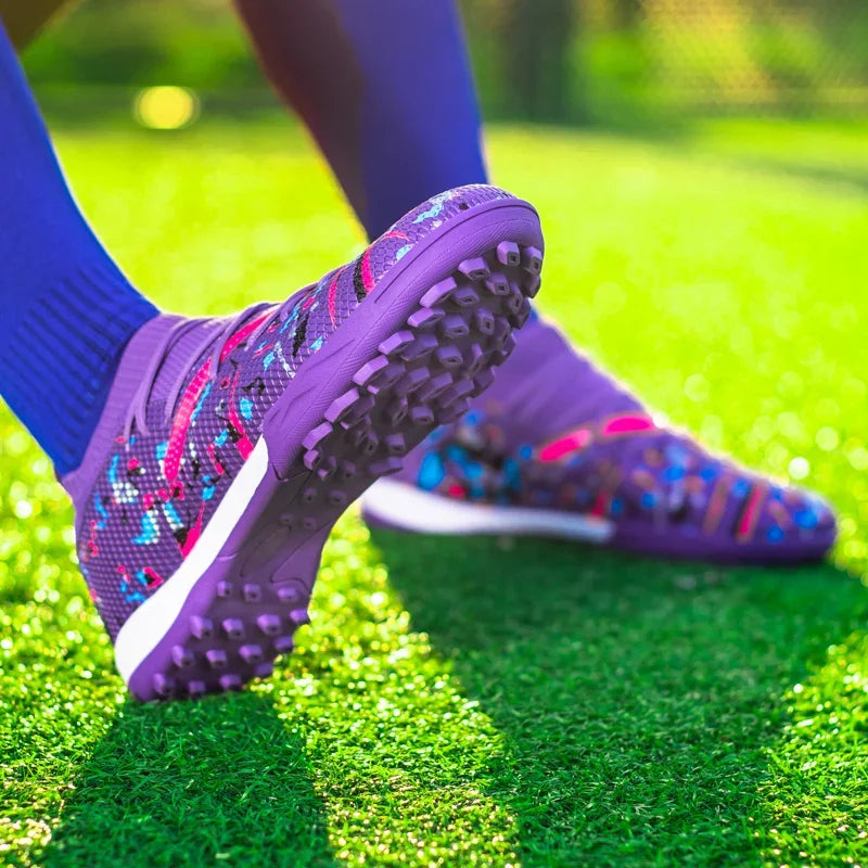 Chuteiras de futebol profissional para homens, sapatos de malha respirável, botas de futebol antiderrapantes, tênis masculinos, sociedade juvenil