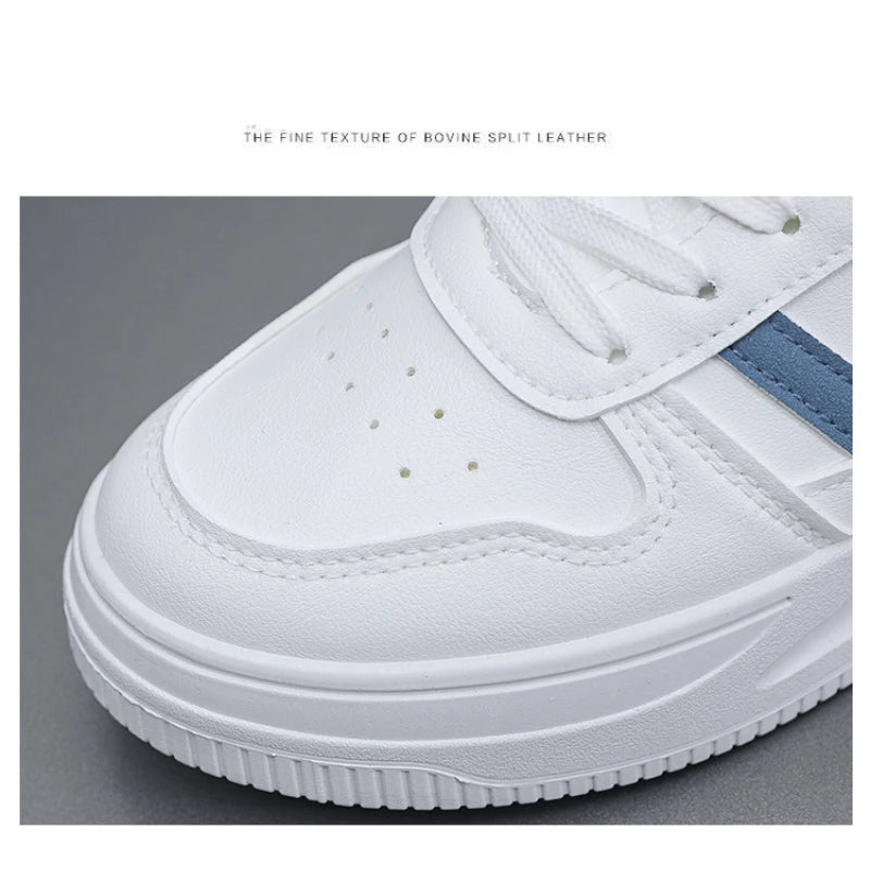 Sapatos casuais femininos sapatos esportivos resistentes ao desgaste e respiráveis sapatos brancos femininos tênis senhora simples 2025 novo