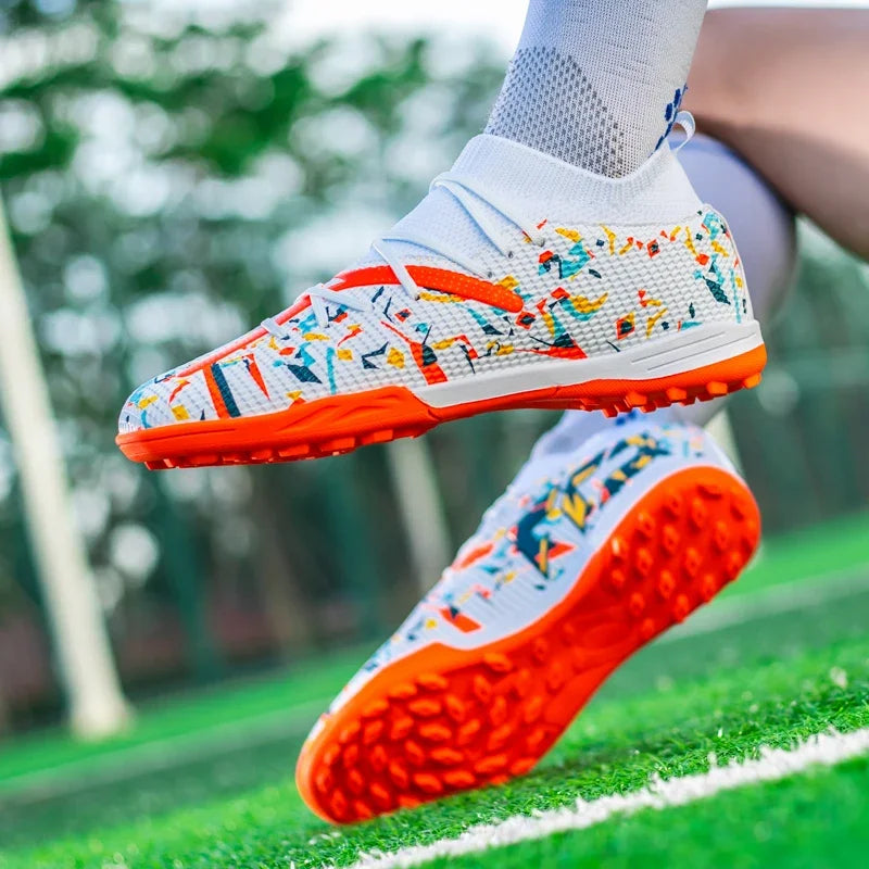Chuteiras de futebol profissional para homens, sapatos de malha respirável, botas de futebol antiderrapantes, tênis masculinos, sociedade juvenil