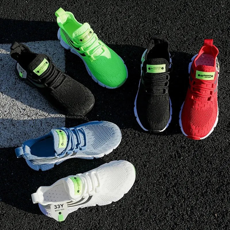Sapatos para homens sapatos esportivos casuais moda respirável tênis de corrida ao ar livre confortável verão sapatos de caminhada homem calçado