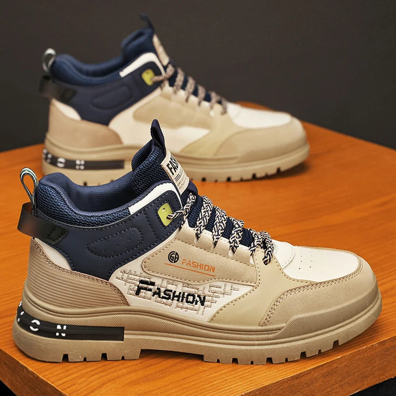 Tênis casual vulcanizado masculino, sola macia, tênis esportivo para caminhada, ao ar livre, masculino, outono