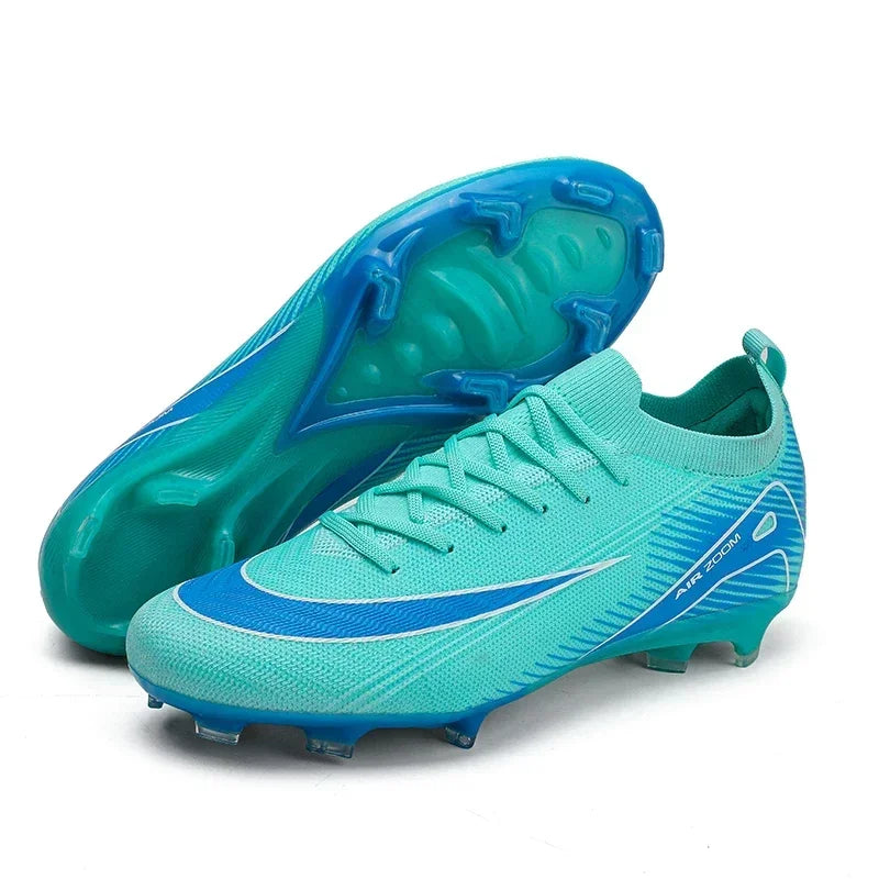Profissional masculino treinamento botas de futebol unisex sapatos de futebol tendência chuteiras de grama ao ar livre respirável esporte ultra-leve antiderrapante