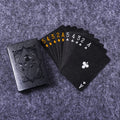 Cor preto ouro jogando cartão de jogo grupo à prova dwaterproof água poker terno magia dmagic pacote jogo de tabuleiro presente coleção
