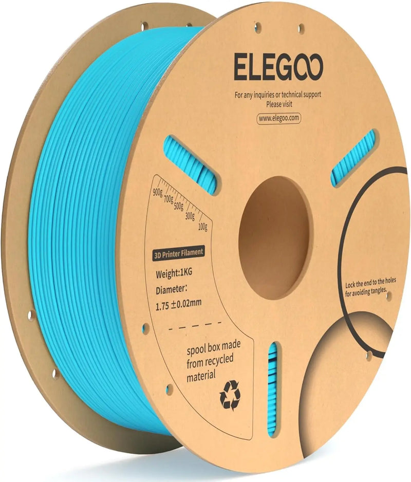 ELEGOO PLA + Filamento 1.75mm 3D PLA para material de consumíveis de impressora 3D compatível com a maioria das impressoras FDM (1KG/carretel, 2,2 lbs)