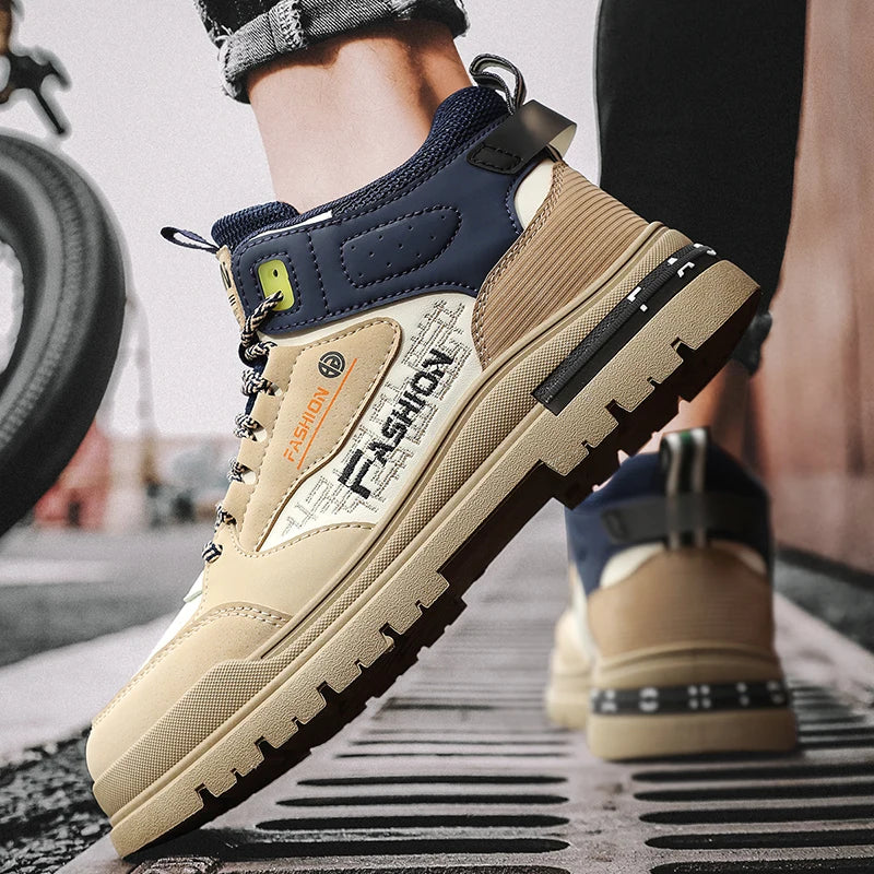 Tênis casual vulcanizado masculino, sola macia, tênis esportivo para caminhada, ao ar livre, masculino, outono