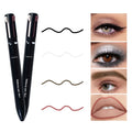 Delineador labial multifuncional 4 em 1, delineador e lápis de sobrancelha conjunto de 4 cores