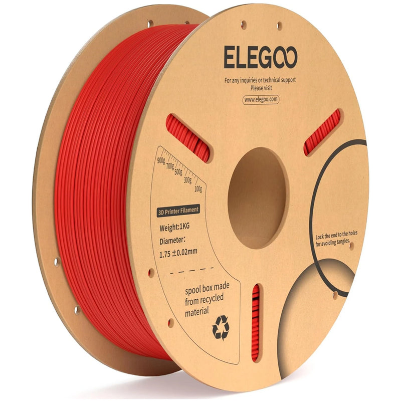 ELEGOO PLA + Filamento 1.75mm 3D PLA para material de consumíveis de impressora 3D compatível com a maioria das impressoras FDM (1KG/carretel, 2,2 lbs)