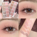 Star Rejuvenation Eye Shadow Pearl, pó de desejo puro, placa marrom, maquiagem barata diária suave, rosa fosco, dez cores