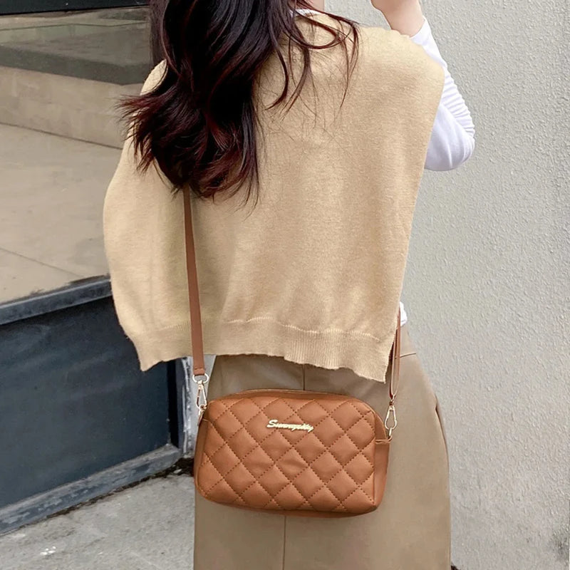 2025 borla pequena bolsa mensageiro para mulheres tendência lingge bordado câmera feminina bolsa de ombro moda corrente senhoras crossbody sacos