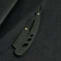 Antique Black Folding Shaving Knife para homens, ferramentas de barbeiro, lâmina de cabelo e lâminas, faca de depilação unisex, sem lâmina