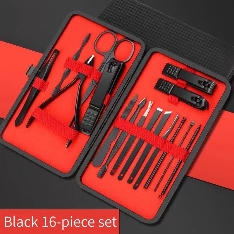 Nail Clipper Set para Manicure e Pedicure, Ferramentas de beleza convenientes, Nail Trimmer, Ear Peeling Knife, T