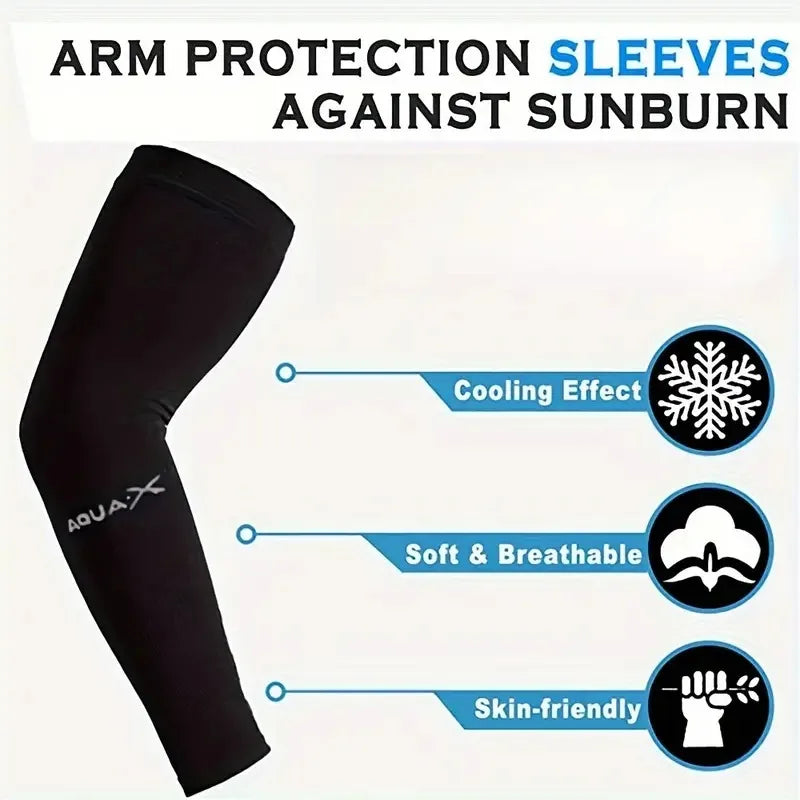 Mangas de proteção solar respirável, Equipamento de proteção UV para esportes, Condução, Aventuras ao ar livre, 3 Pares