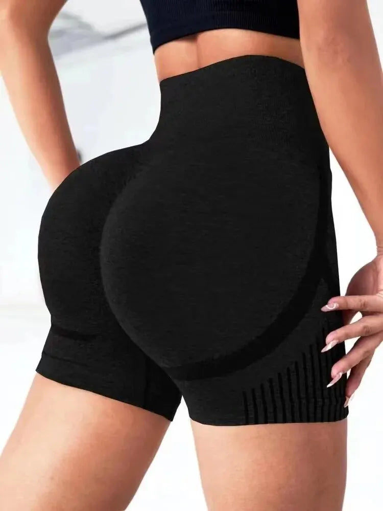 shorts de cintura alta shorts de treino fitness  elevador bunda calças curtas esportivas