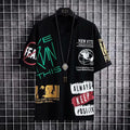 Camisas dos homens de verão Harajuku Moda Coreano Impressão Manga Curta Tops Tee Men Casual Men Clothing Streetwear Tendência T Shirts