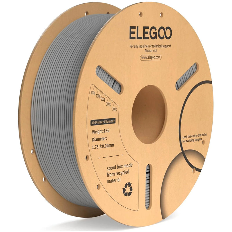 ELEGOO PLA + Filamento 1.75mm 3D PLA para material de consumíveis de impressora 3D compatível com a maioria das impressoras FDM (1KG/carretel, 2,2 lbs)
