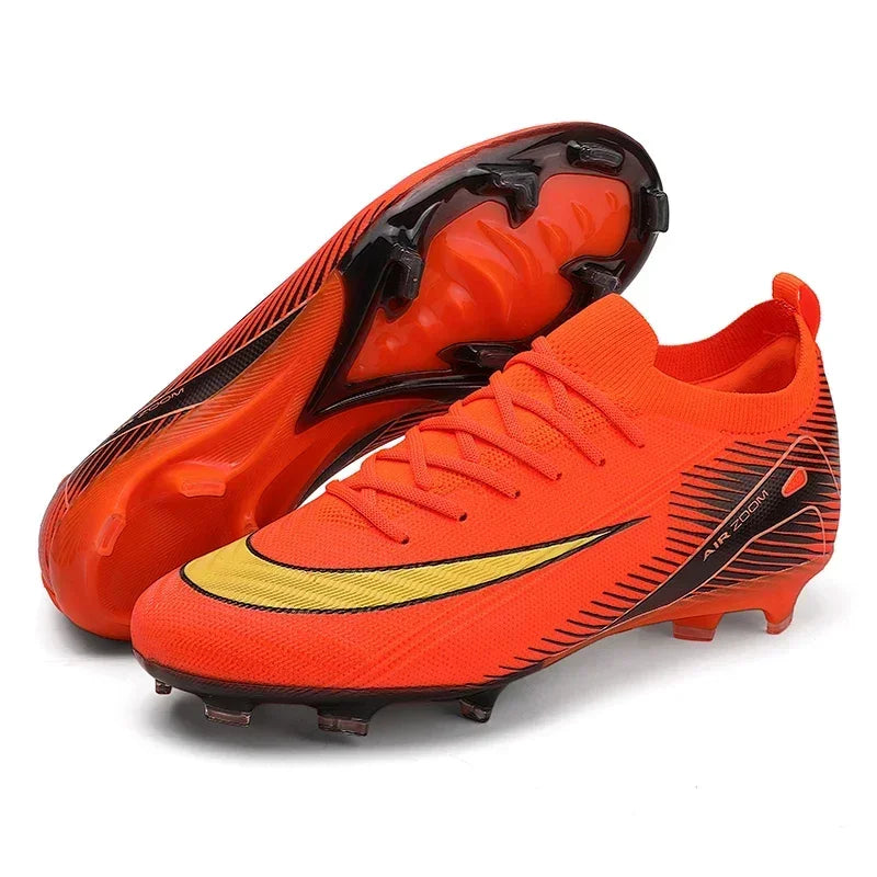 Profissional masculino treinamento botas de futebol unisex sapatos de futebol tendência chuteiras de grama ao ar livre respirável esporte ultra-leve antiderrapante