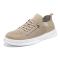Sapatos casuais masculinos leves respiráveis sapatos brancos planos com cadarço tênis de skate masculino