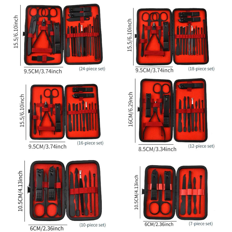Nail Clipper Set para Manicure e Pedicure, Ferramentas de beleza convenientes, Nail Trimmer, Ear Peeling Knife, T