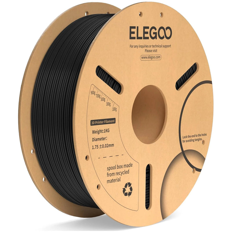 ELEGOO PLA + Filamento 1.75mm 3D PLA para material de consumíveis de impressora 3D compatível com a maioria das impressoras FDM (1KG/carretel, 2,2 lbs)