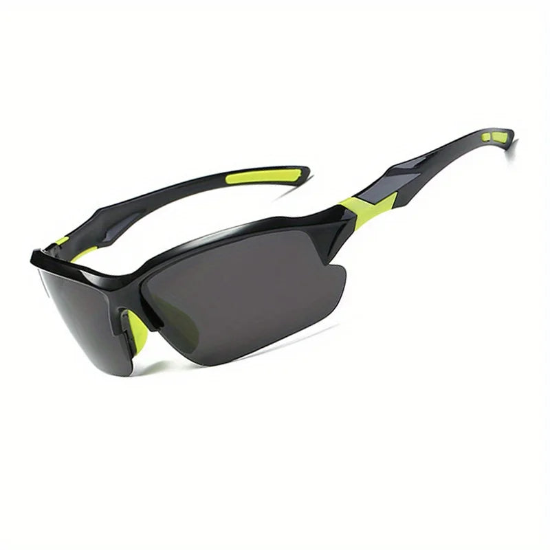 Óculos esportivos elegantes polarizados ao ar livre para homens e mulheres, à prova de vento, adequados para beisebol, corrida, pesca, golfe e direção